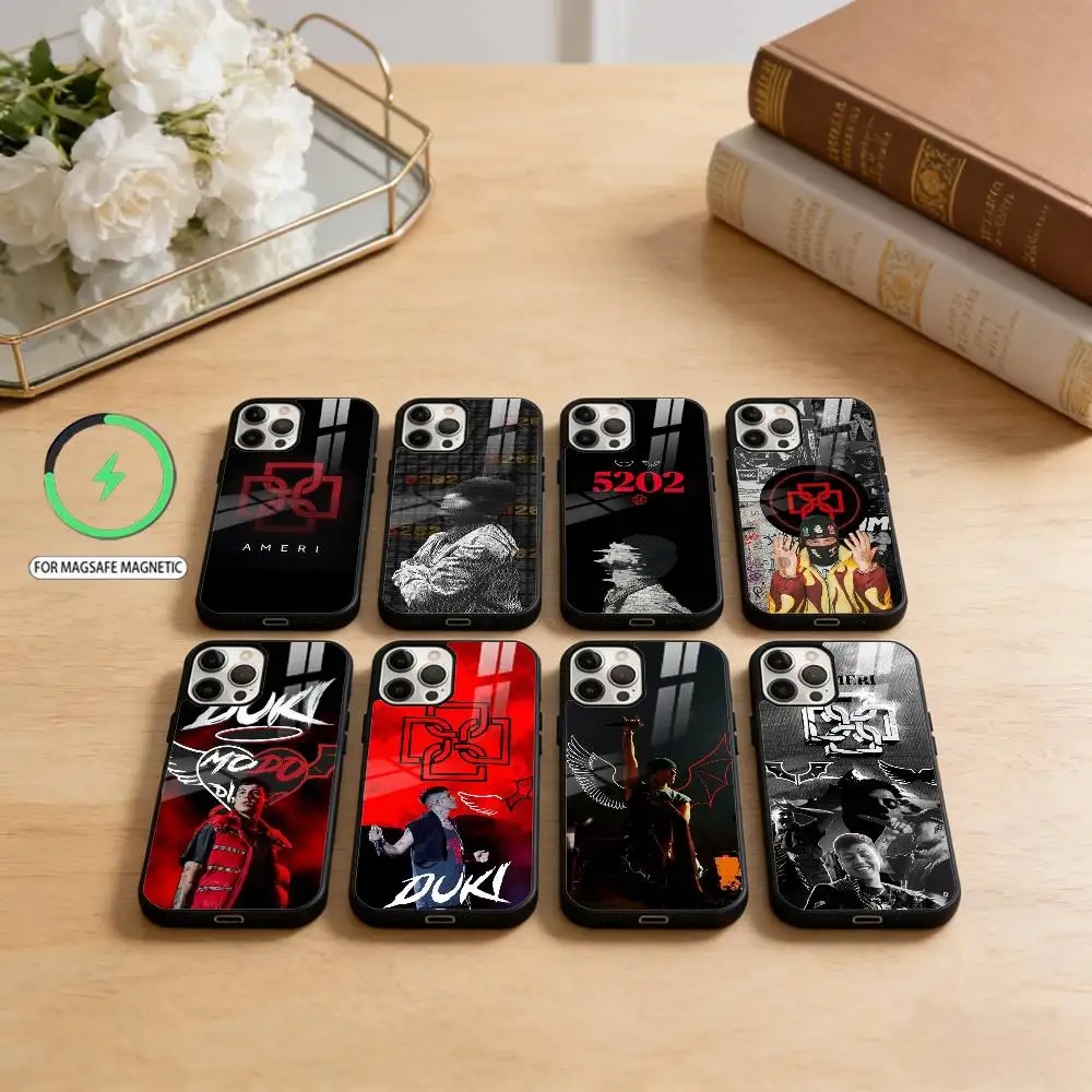 

D-Duki Ameri 5202 Phone Case For iPhone17,16,15,14,13,12,11 Plus,Pro Max Magnetic For Magsafe Wireless Charging