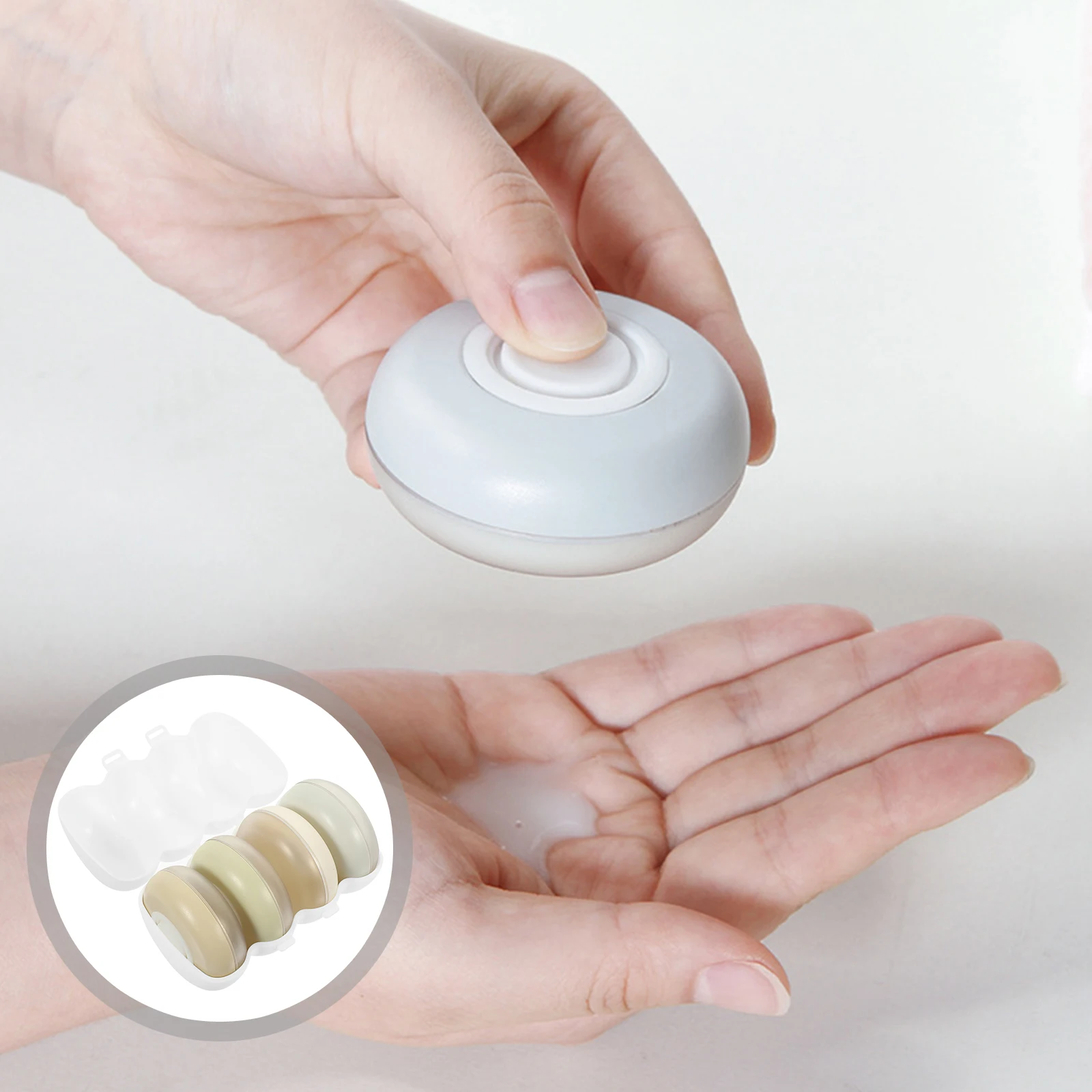 

1 set Portable Mini Dispenser Sealing Containers Travel Make Up Empty Sample Jars Pp Material For Essential Oils Lotion