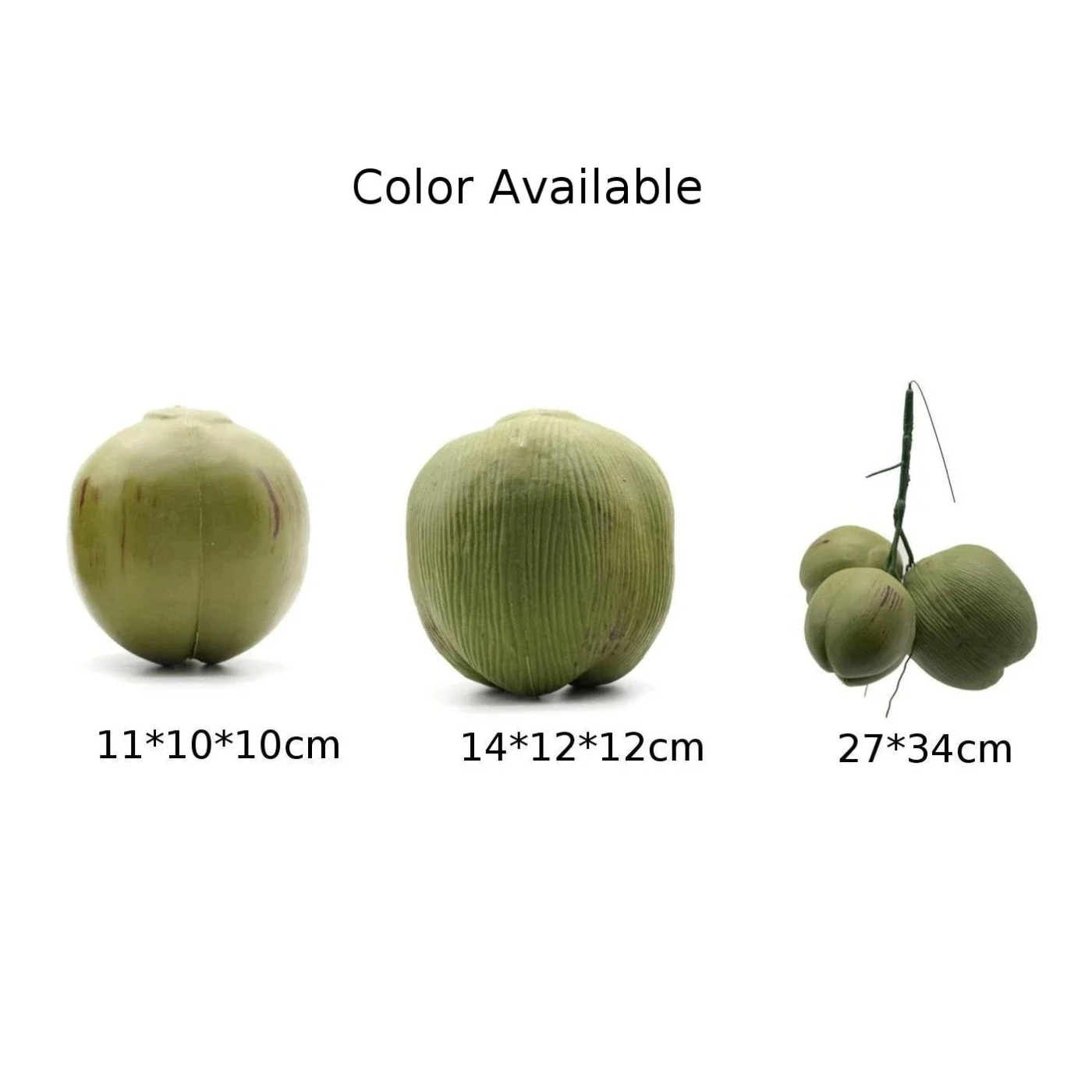 1pc Simulation Coconut  Plastic Fruit Ornament Artificial Coconut Fake  Farmhouse Decor Simulated Fruit Prop  Hainan Scene Decor