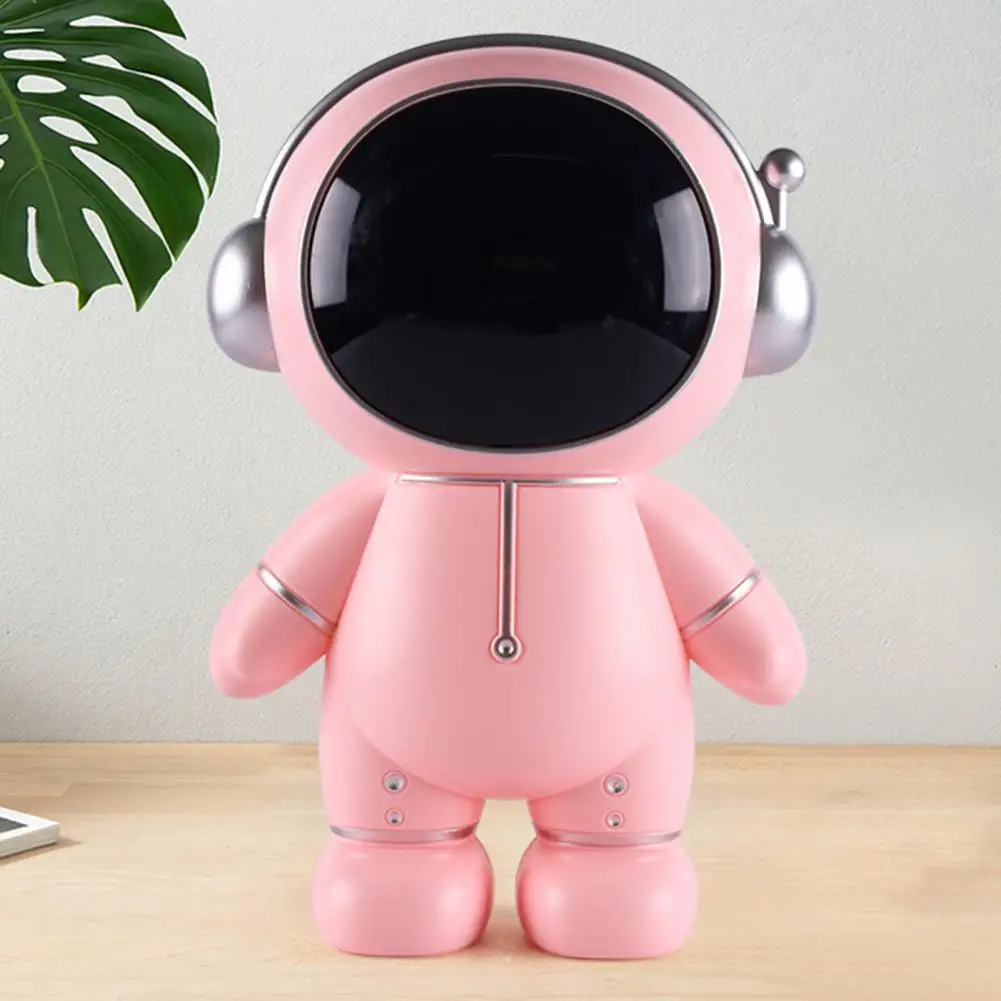 Money Box Anti-slip Cashier Case Plastic Form Habit  Unique Astronaut Styling Treasury Jar