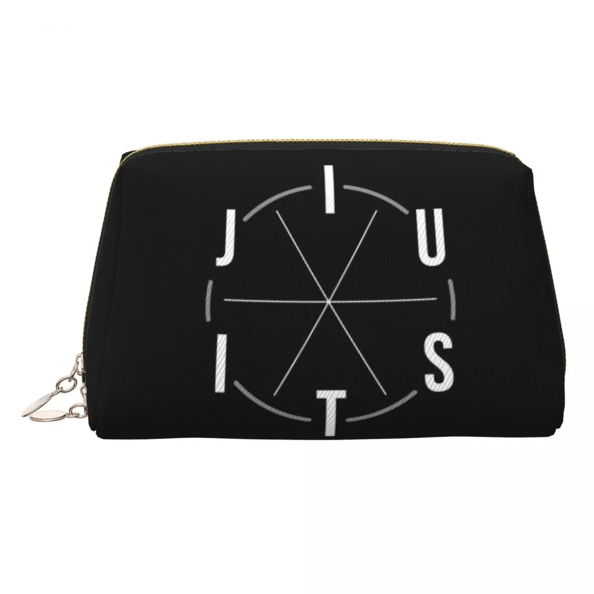 Jiu Jitsu BJJ Circle White Light Women Cosmetic Bag Travel Makeup Organizer Pouch Toiletry Storage Dopp Kit Case