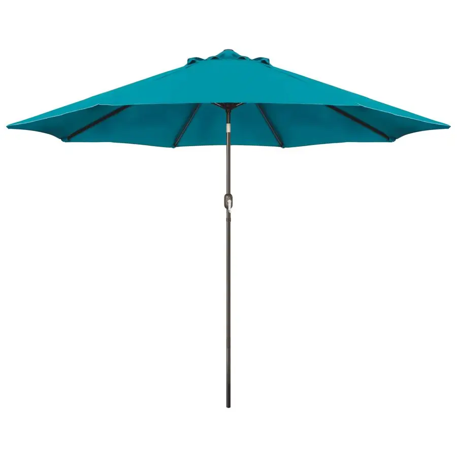 

9 Outdoor Patio Umbrella, Outdoor Table Umbrella, Yard Umbrella, Market Umbrella with 8 Sturdy Ribs, Push Button Tilt and Crank