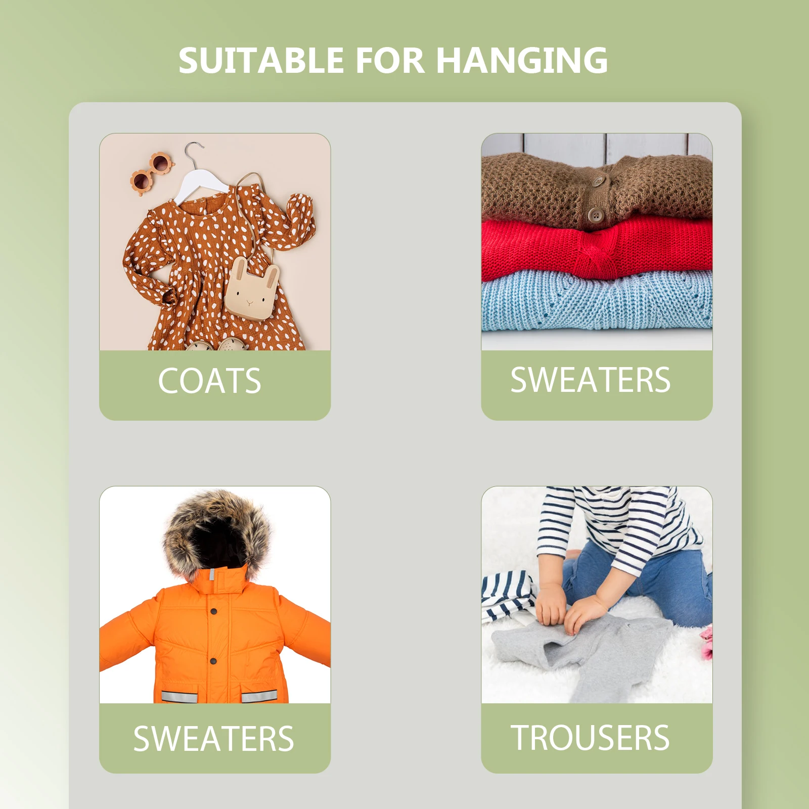 

5pcs Wooden Hangers for Kids Baby Clothes Smooth Finish No Burr DIY Decor Toddler Wardrobe Organizer Closet Storage