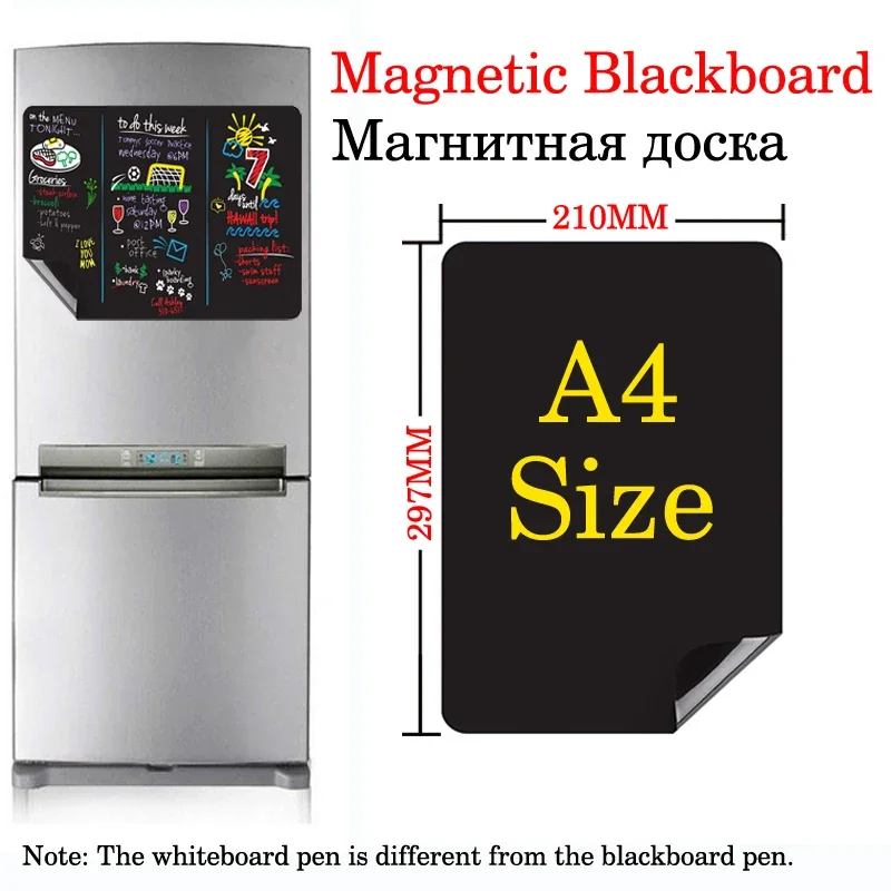 

A4 Size Erasable Magnetic Blackboard, Magnetic Refrigerator Sticker, Display Bulletin Board, Message Board,Chalkboard Labels