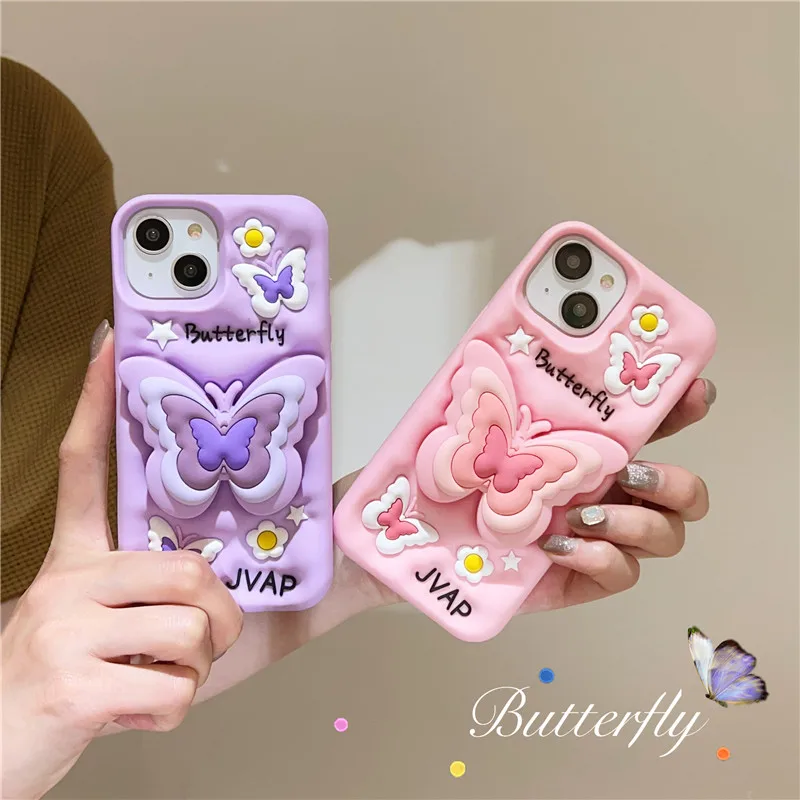 Capa de telefone adorável pop coreano para iPhone, capa macia de silicone bonito, suporte flexível, capa 11, 13Pro Max, 12, 14 Pro, XS Max, XR