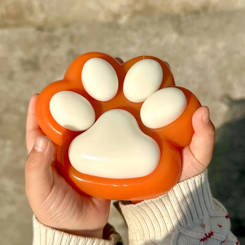 1 szt. Bardzo duża Fidget w kształcie pazura kota w kolorze karmelowym