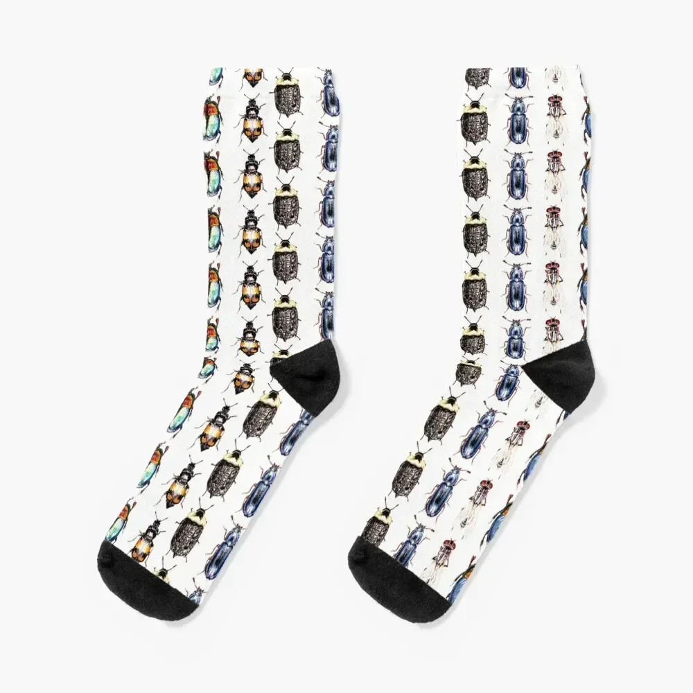 Forensic Entomology watercolour print Socks loose funny gifts sports stockings Women Socks Men's