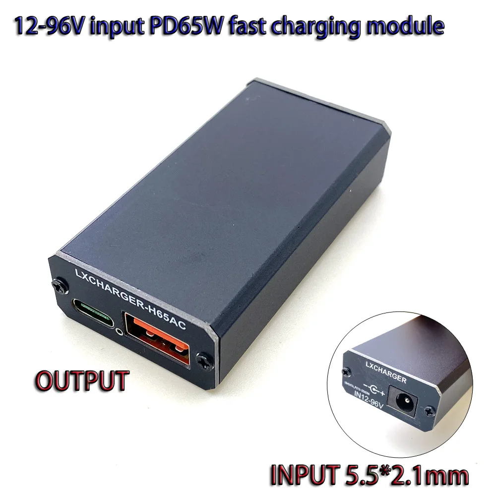 

XT60 XT90 DC12-96V PD65W PD/QC2.0 3.0 USB Type-C Mobile Phone Quick Charge Adapter Step Down Module For Apple for Huawei SCP/FCP