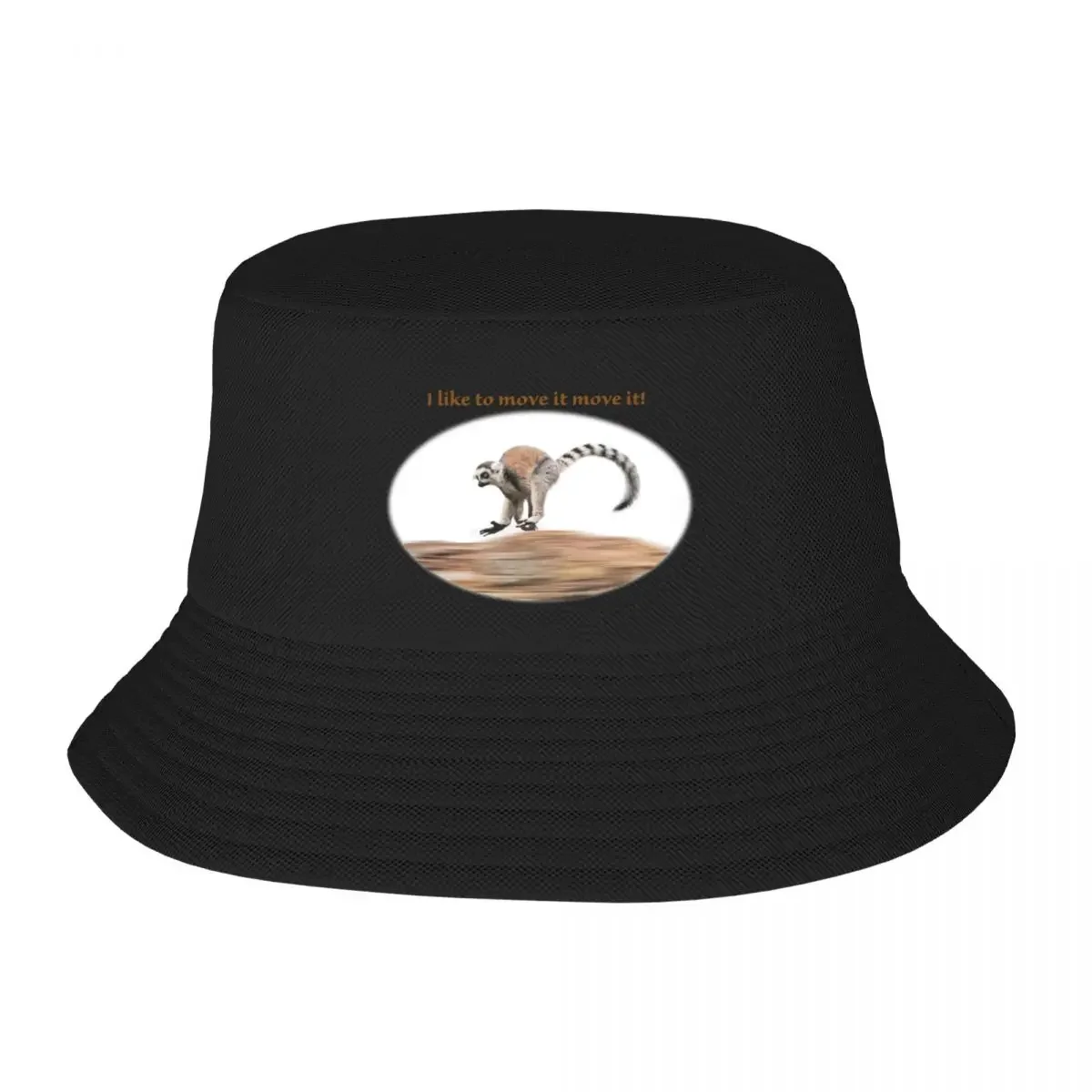 I like to move it Bucket Hat Hat Beach foam party Hat tea Caps For Women Men's