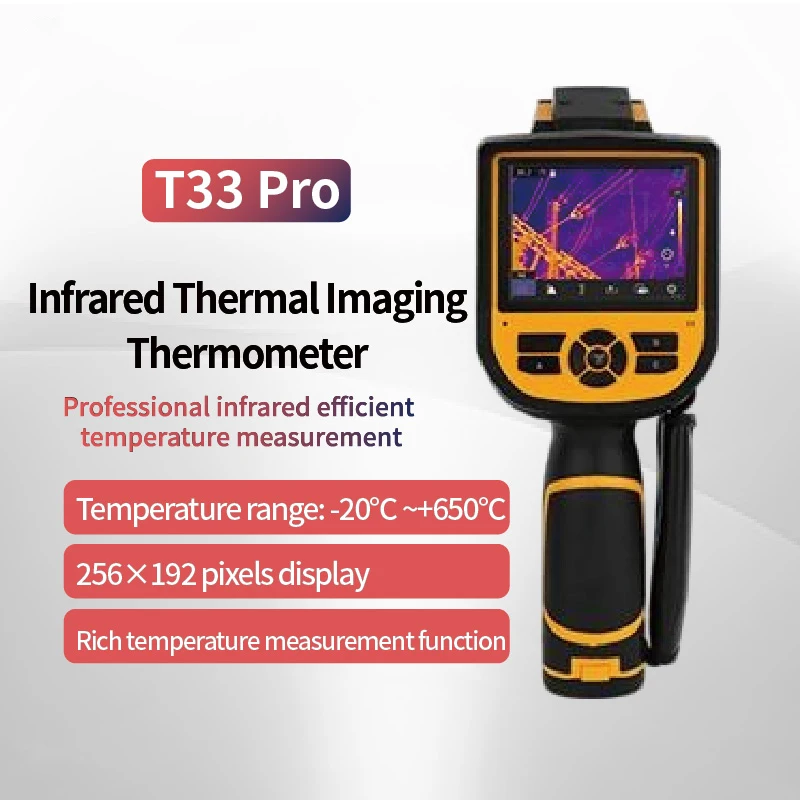 T33 Pro Portable Infrared Thermal Imager 640x480 Display  Sensitivity Accurate Temperature Measurements Industrial 16 Color