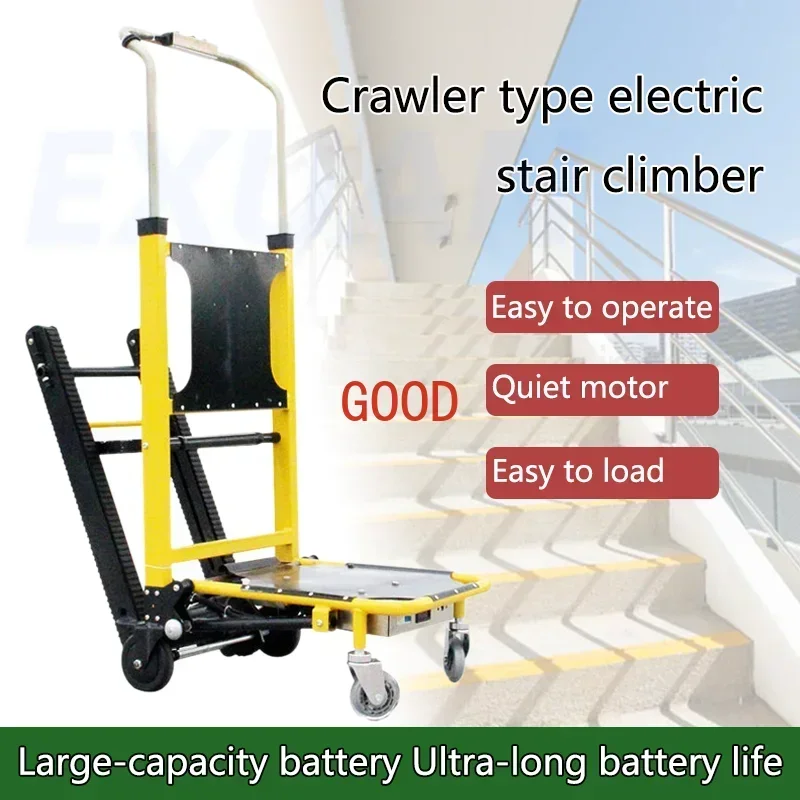 150kg Crawler Electric Stair Climber Up And Down Stairs Stair Climbing Machine With Battery Heavy Goods Handling Machine