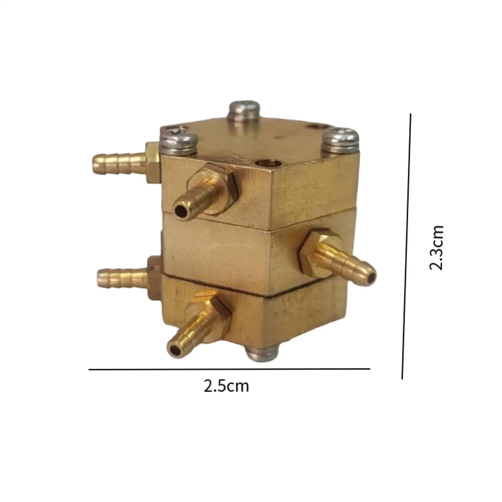 Dental Chair Unit Accessory Metal Water Pressure Valve Hexagonal Design for 0.12in Connector Copper Sturdy Build