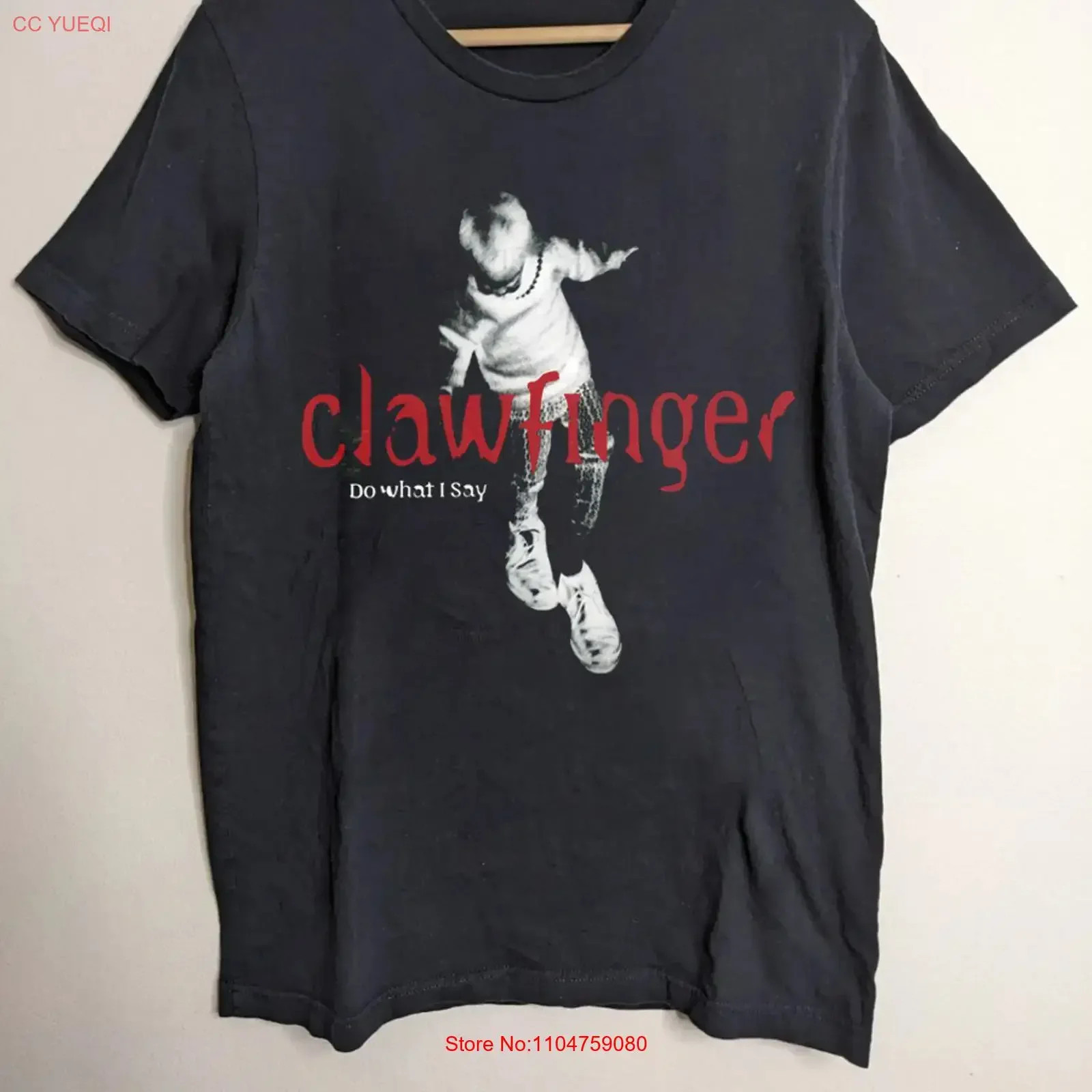 Винтажная футболка Clawfinger Do What I Say For Fans, черная, размеры S-5XL, XS010, стильная, с эффектом потертости, для повседневной носки, уличный стиль