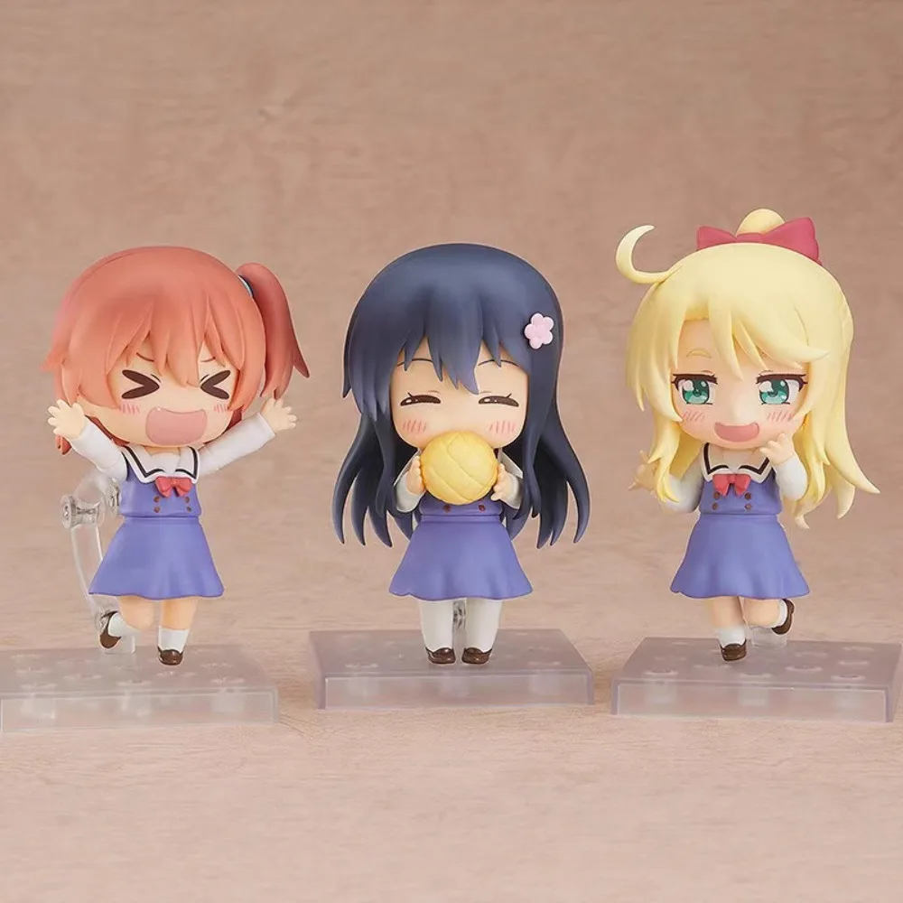 

Anime Character Girl Figurine, Q-Version Cute Hina, Noa, Hinata Movable Face Changing Figurine Model Desktop Ornament