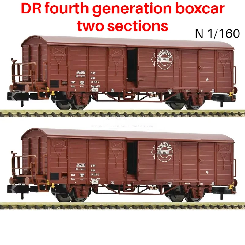 

FLEISCHMANN N Type 1/160 Tren De Juguete 826214 Boxcar Freight Carriage Two Sections Openable Door Train Model Boy Toy Gift
