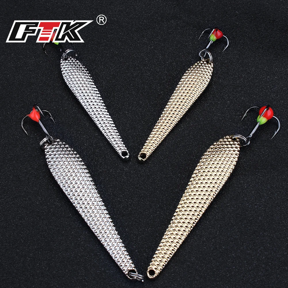 FTK Cuchara Equilibrador – Señuelo de pesca en hielo con triple anzuelo - imagen 4