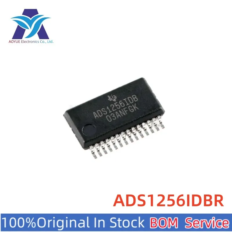 5pcs/lot Brand New IN STOCK ADS1256IDBR ADS1256IDB Analog to Digital Converters - ADC 24Bit 30kSPS Very Lo-Noise Delta-Sigma