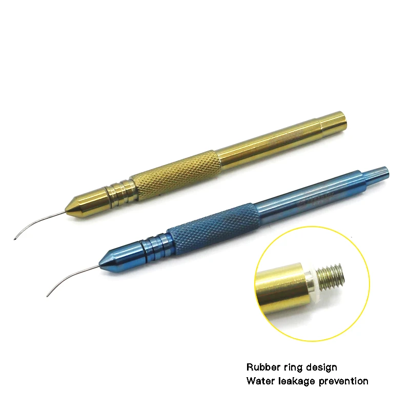Microinstrumentos oftálmicos de aleación de titanio, mango al ras de superemulsión, mango de succión de inyección, agua separada