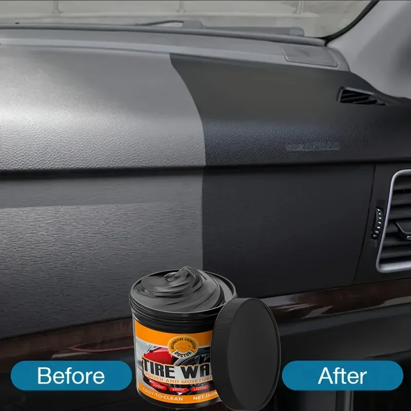 كريم إصلاح البلاستيك للسيارات - استعادة اللمعان الأسود، مجموعة طلاء متينة لإصلاح والعناية بتفاصيل السيارات