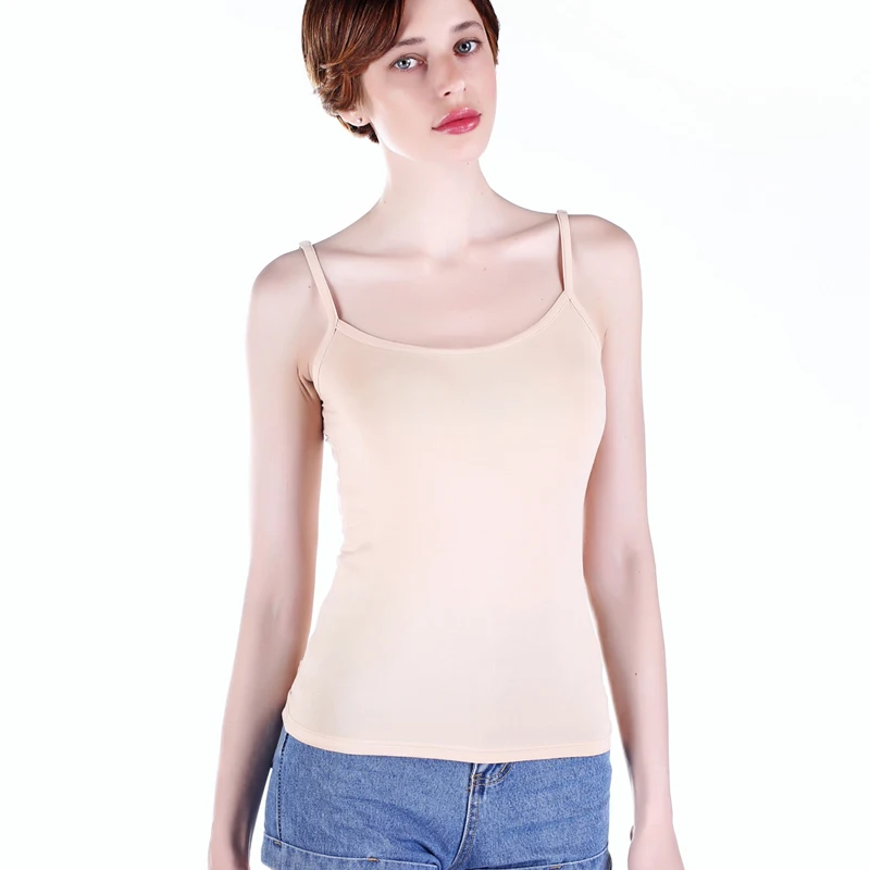 8Colors Modal Camisole Vest Female Short Slim Bottoming Shirt Inside Sexy Fashion Thin Tops Spaghetti Strap Tanks Korean Style