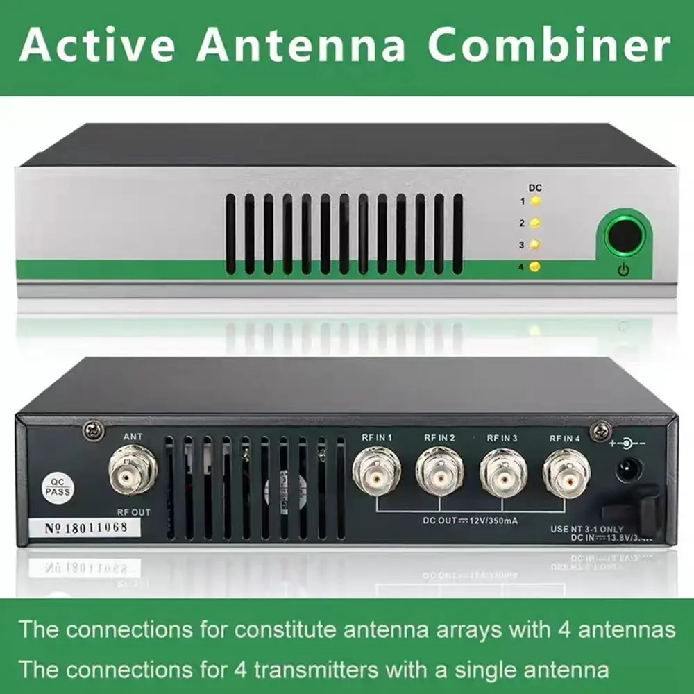 AC3 Active Antenna Combiner Kit AC10 Active Transmitter Combiner Splitter Amp For Wireless In Ear Monitor System