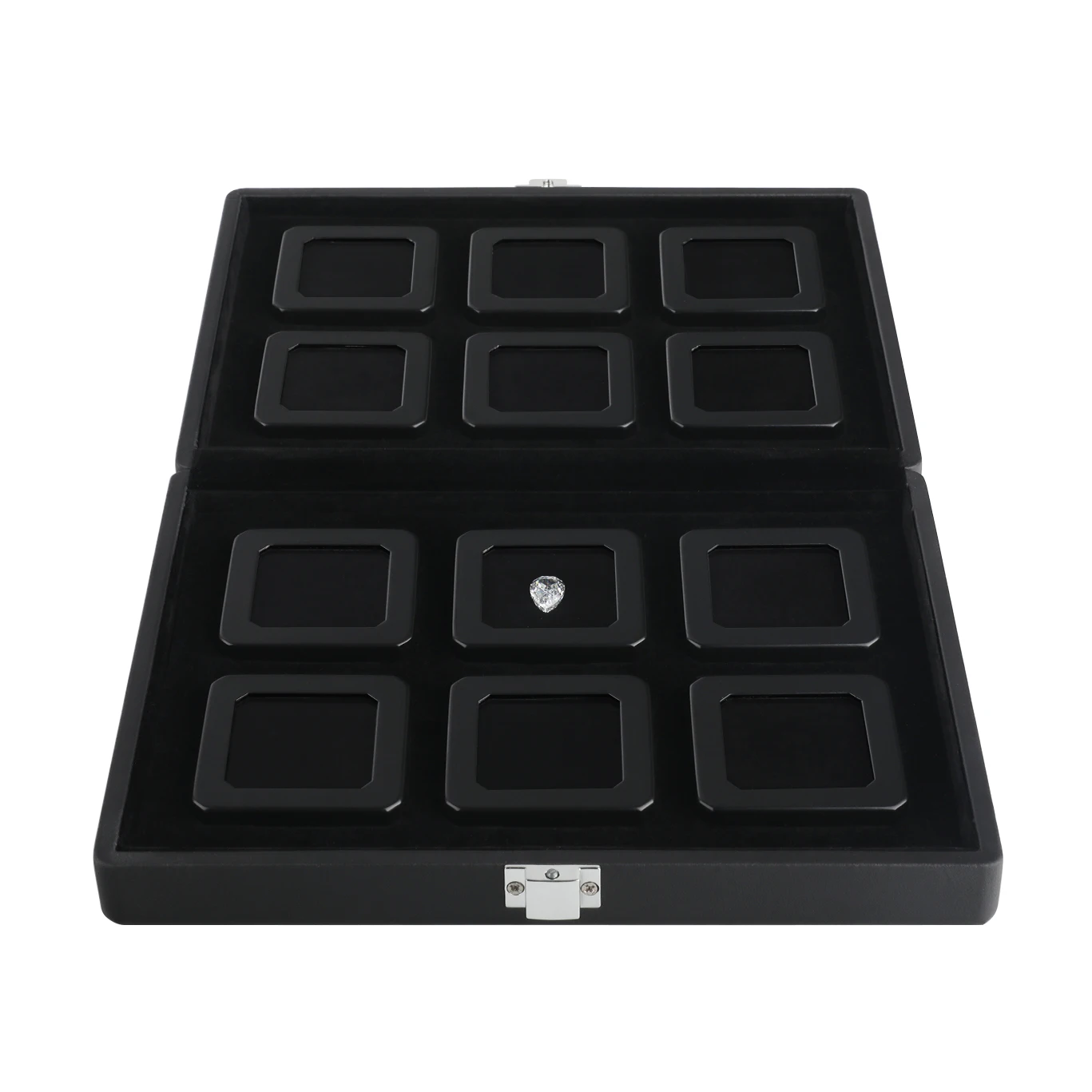 Portability Gemstone Storage Box Set Diamond Display Boxes In A Luxurious Lockable Case