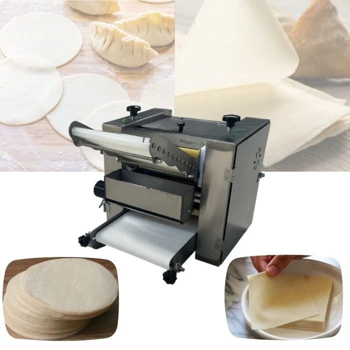 CE Certificate Tortilla Chapati Making Machine Wonton Dumpling Wrapper Making Machine Fully Automatic Roti Maker Machine
