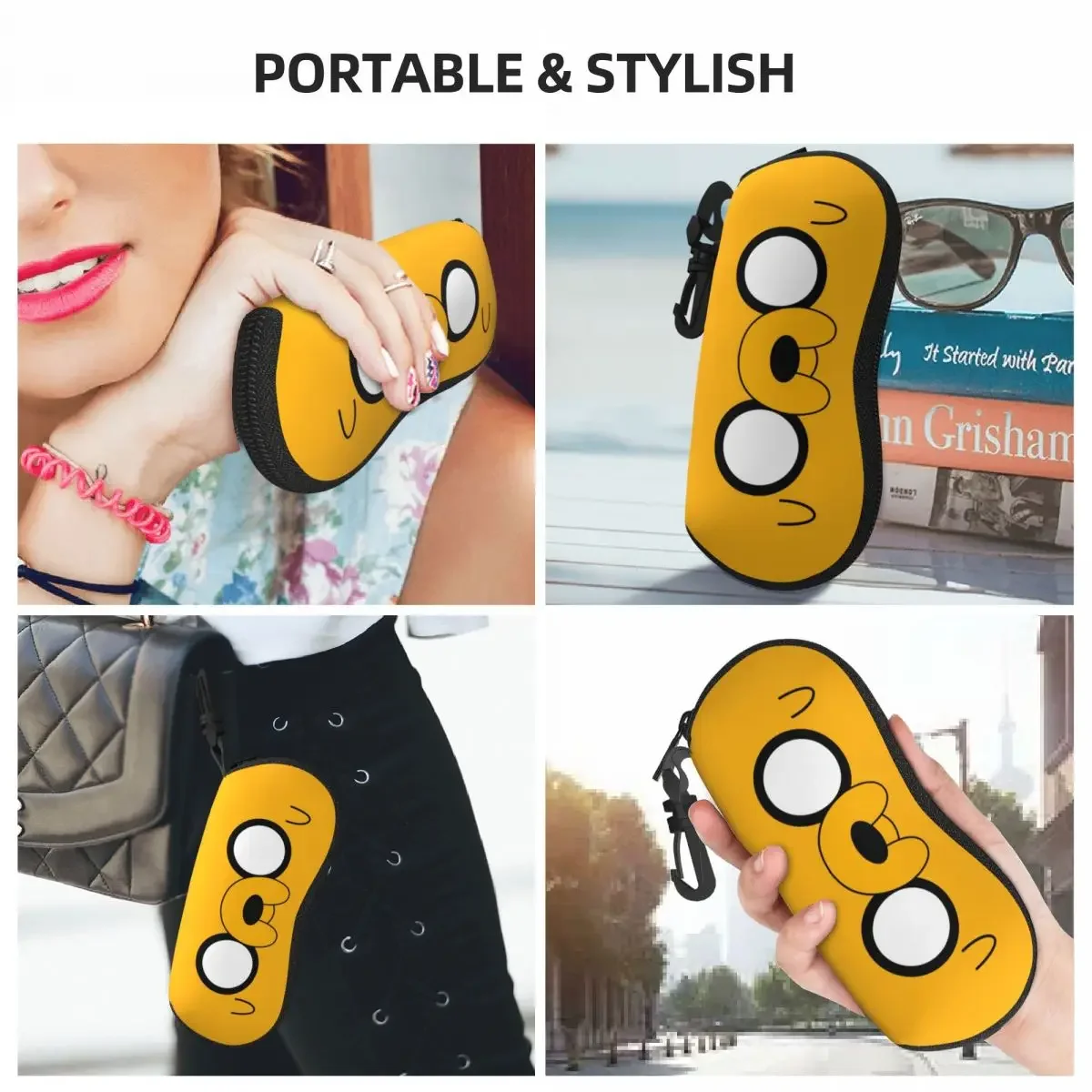Jake's Eyes Shell Glasses Case Protector Sunglasses Box Women Men Soft Eyeglasses Bag Pouch image 6