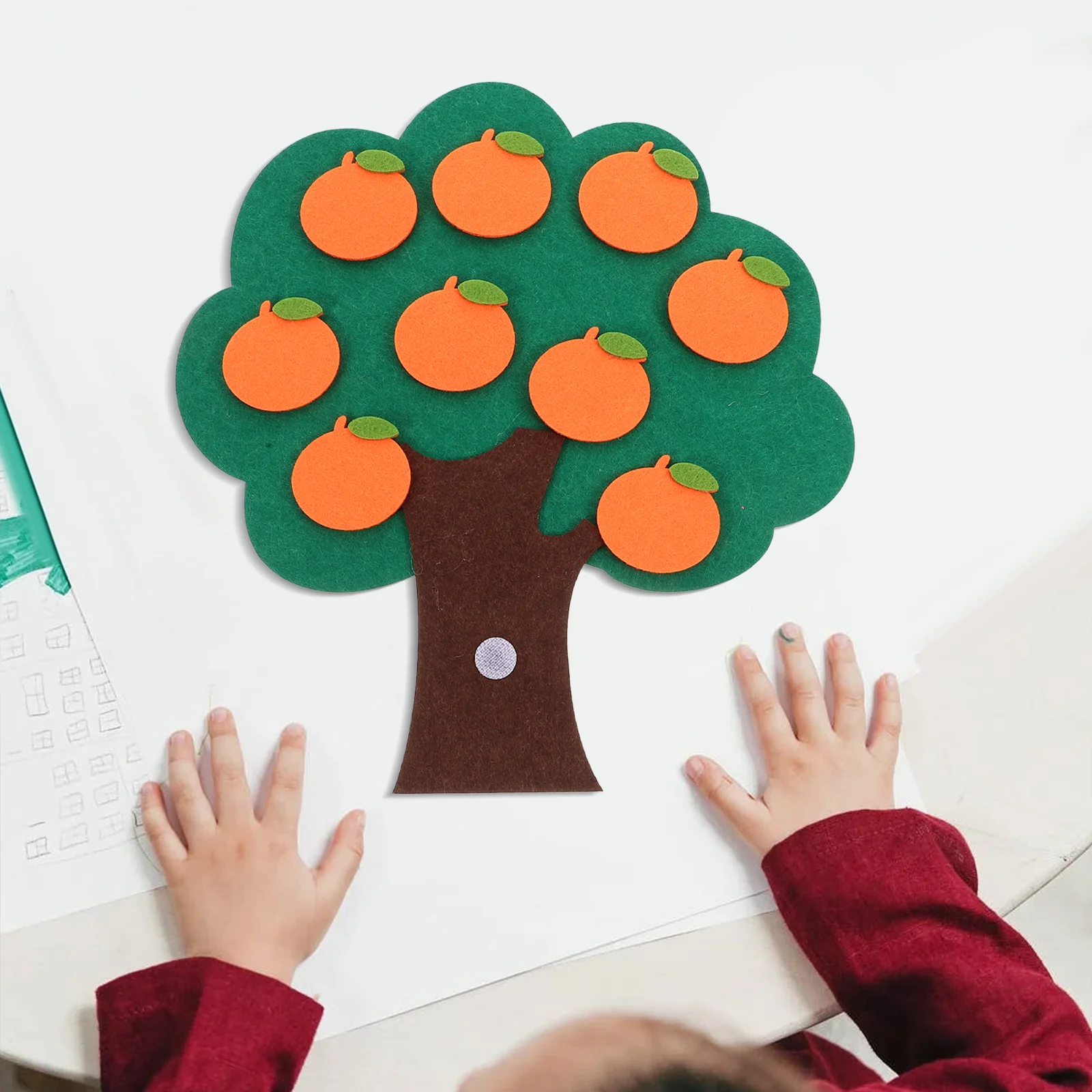 Altri giocattoli educativi Digital Cognitive Toddler Child Aldut Kids Tree of mele Wall Sticker matematica Non tessuta