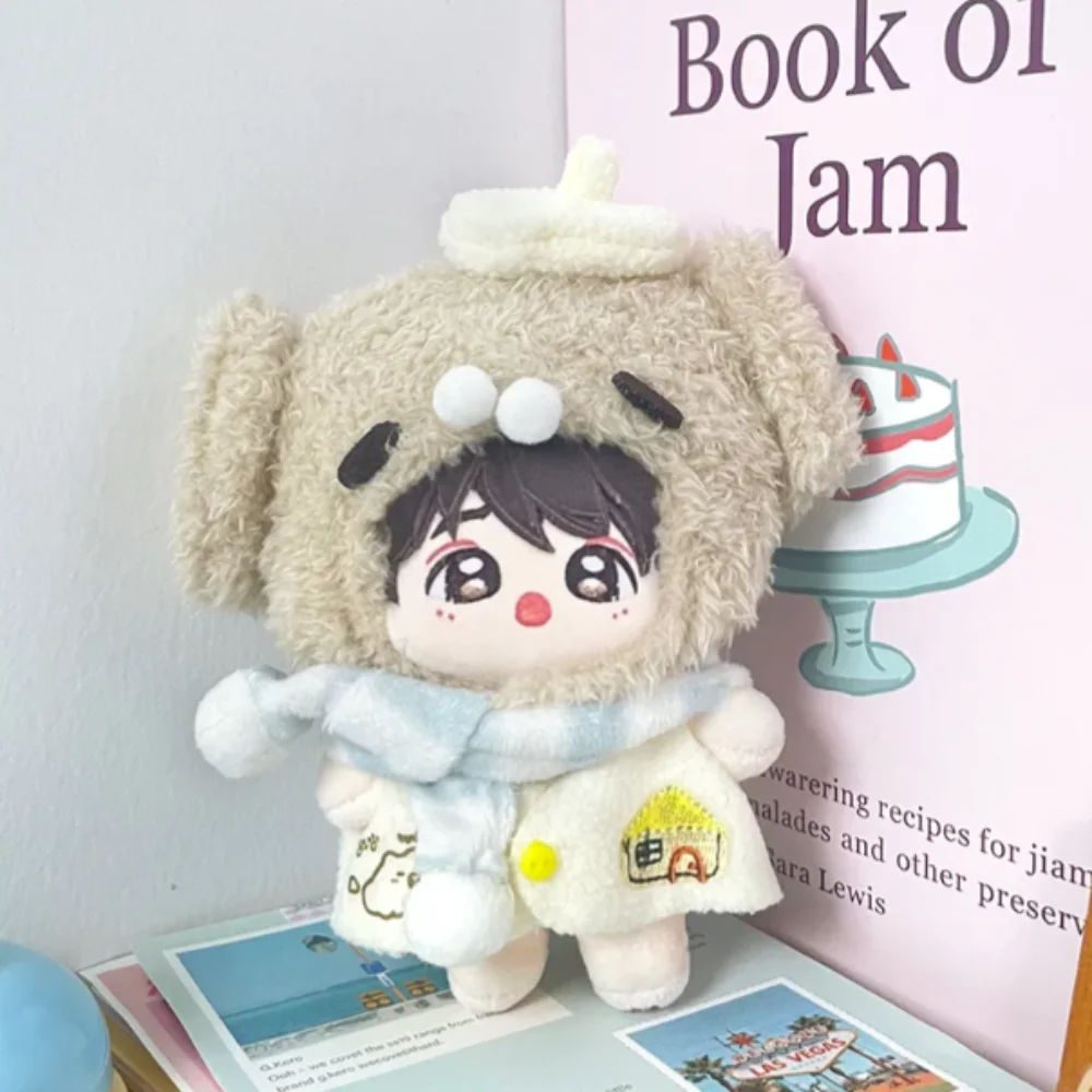 

Шляпа для щенка, 10 см, хлопковая кукольная одежда, платье на бретельках, комплект для собаки, наряд для куклы, забавный креативный комплект одежды для куклы, 10 см, хлопковая кукла