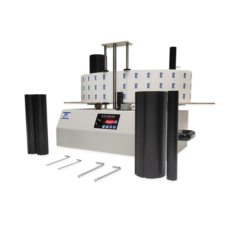 آلة عد الملصقات الأوتوماتيكية سريعة السرعة بكرة إلى بكرة Bsc R150 لفة إلى لفة إعادة لف التسمية #1