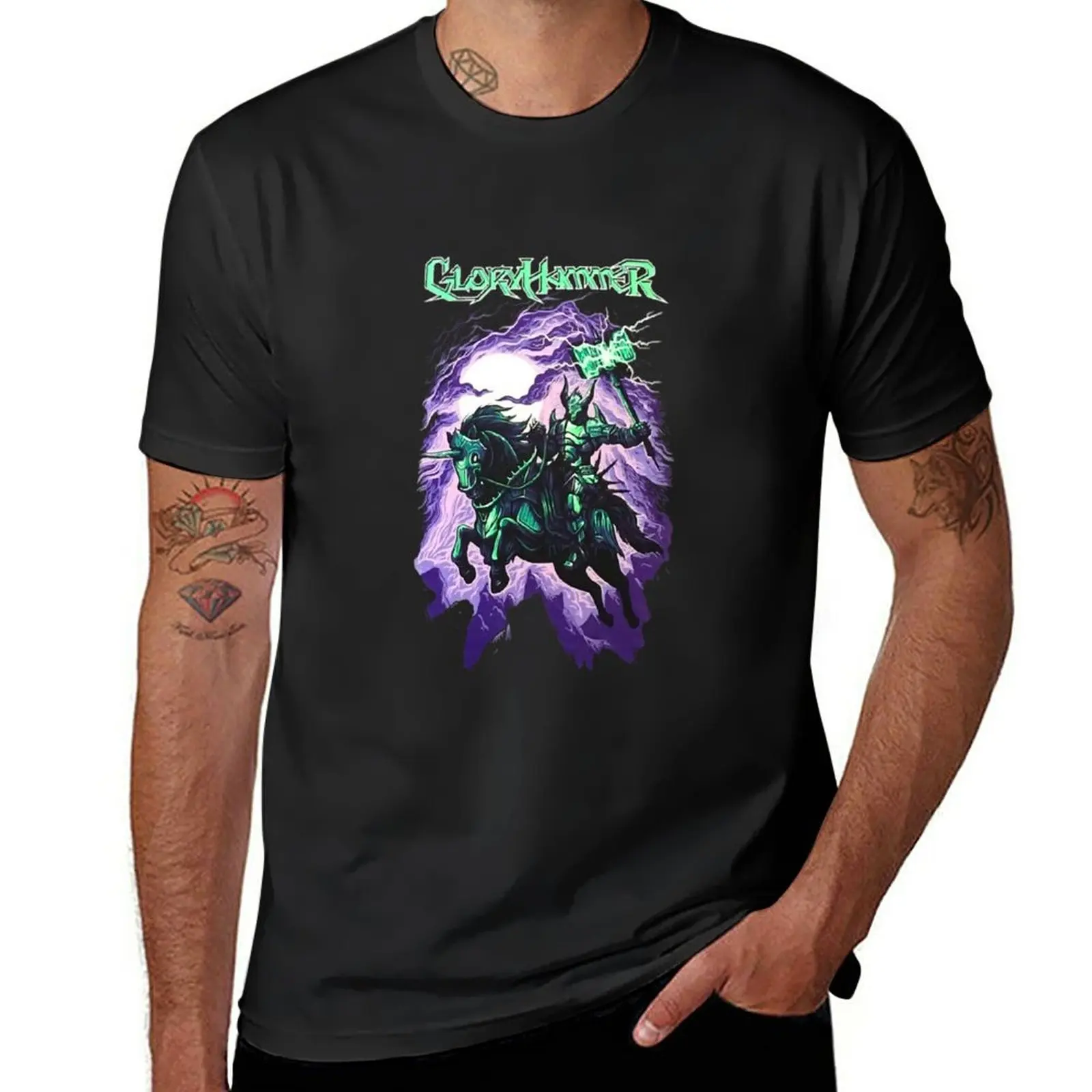 

New Gloryhammer - Chaos Wizard T-Shirt korean fashion t shirt man oversized t shirt men