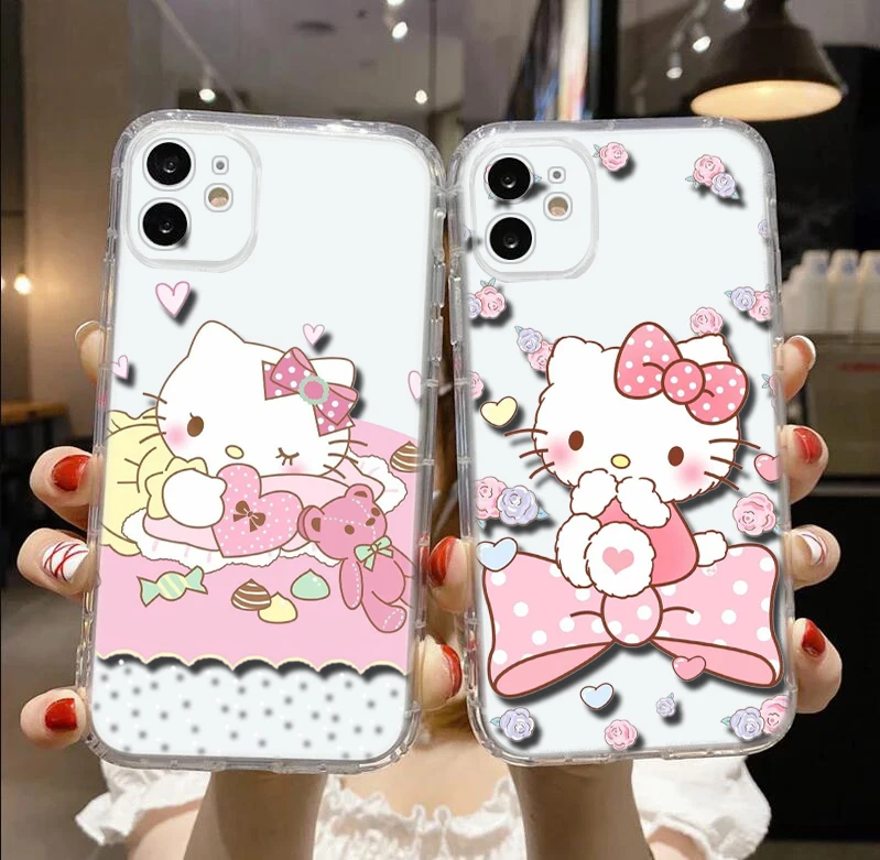 E14 Hello Kitty Soft Case for Moto G9 Powe One Pro E12 E22I E22 G52 G42 G32 G22 G23 Z2 Z Play P40 P30 Edge 30