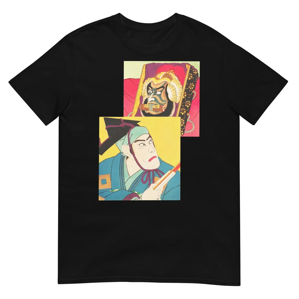 Ukiyo-e Art T-shirt Asian T Shirt Lover Tshirt Kabuki Apparel Gift for Culture Cartoon Comics Tee