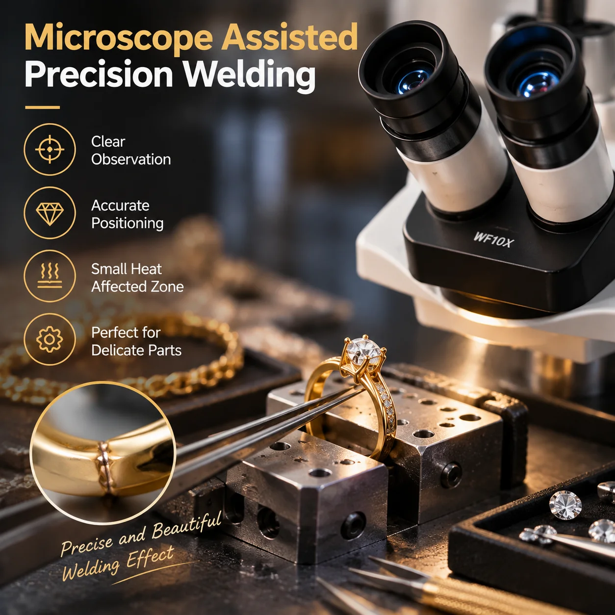 Professional Jewelry Laser Welding Machine 200W YAG Spot Welder For Gold Silver Watch Repair And Small Batch Production