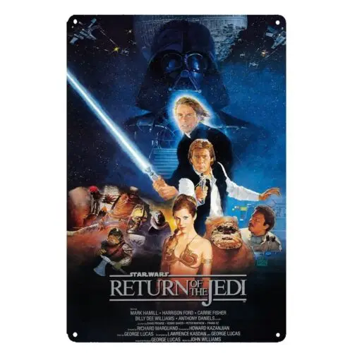 Return Of The Jedi Movie Metal Poster Tin Sign - 20x30cm Plate