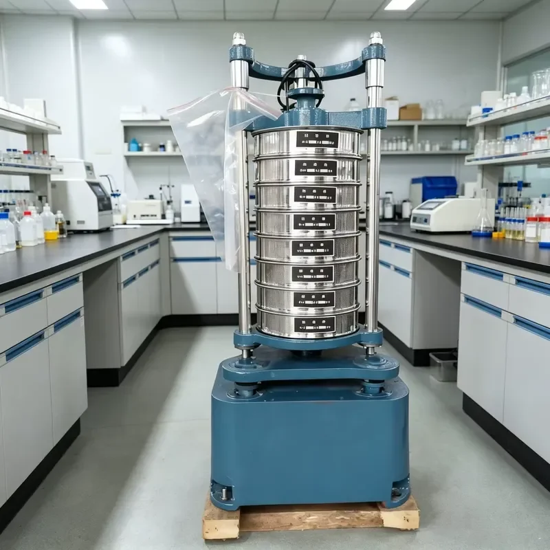 i Top Rotary Vibrating Sieve Shaker Laboratory Particle Size Testing Equipment for Ore/Sand/Chemical Raw Material Screening