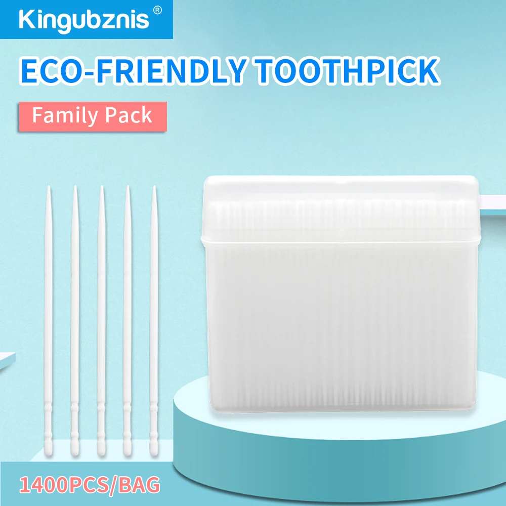 1400pcs Disposable Toothpicks And Toothbrushes Plastic Interdental Brushes Floss Oral Cleaning Tools for Home And Travel