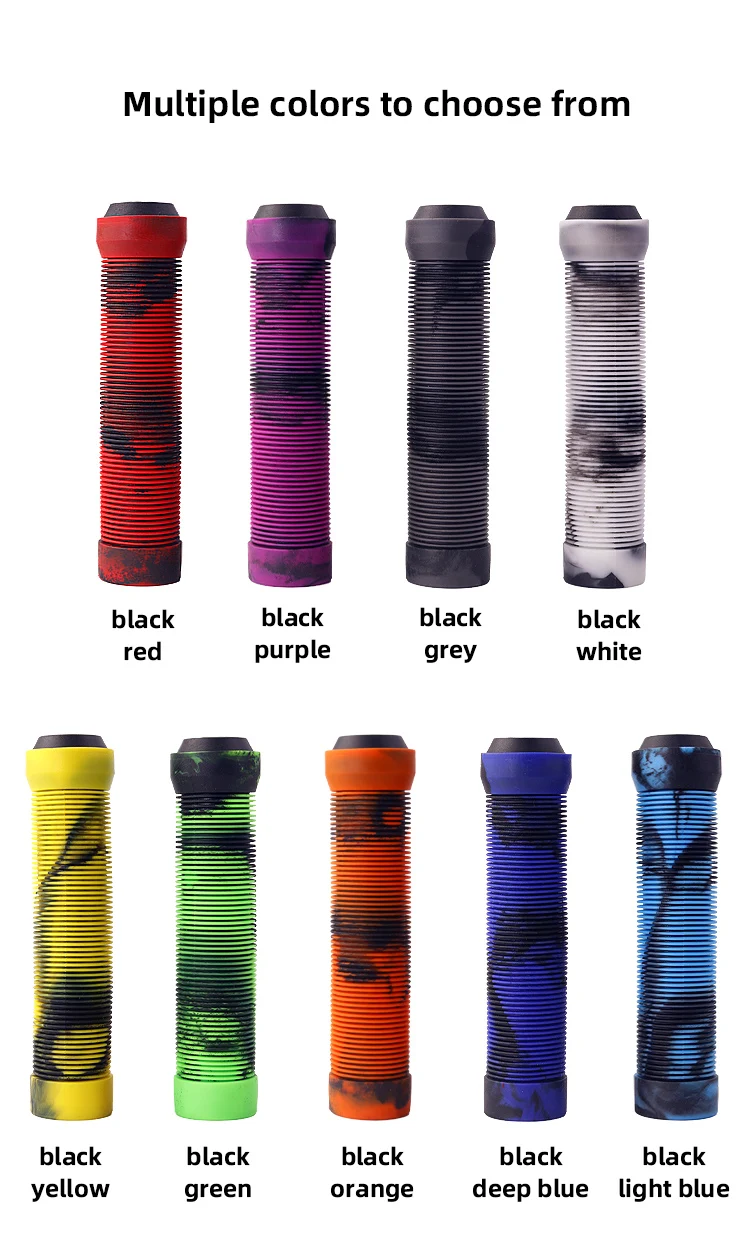 MOTSUV Bicycle Handlebar Grips Non-Slip Soft Rubber Mountain Bike Grips For 22.2mm Handlebar Scooter Tricycle BMX Handle Bars