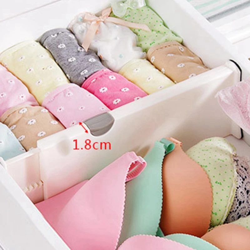 Divisor de cajones de 3 piezas, organizador ajustable retráctil de almacenamiento, separador de cajones de armario para cocina y dormitorio, S