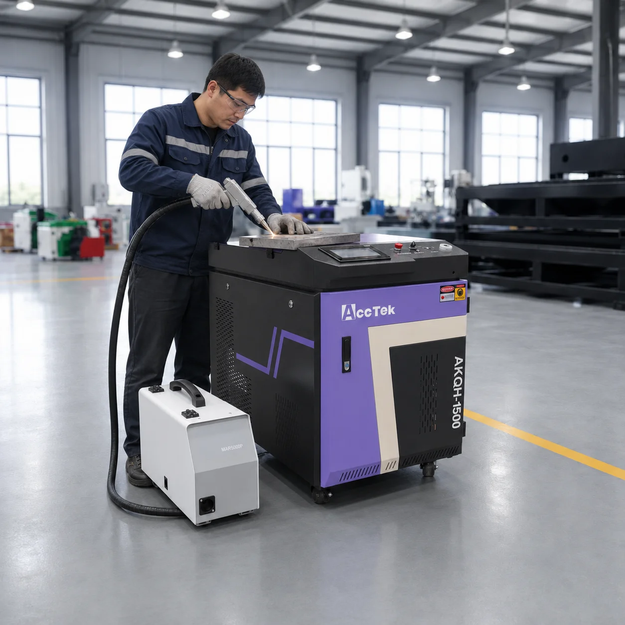 Fiber Laser Three in One Processor Cutting Cleaning Welding Fit Carbon Steel Aluminum Copper Titanium Alloy Adjustable Power