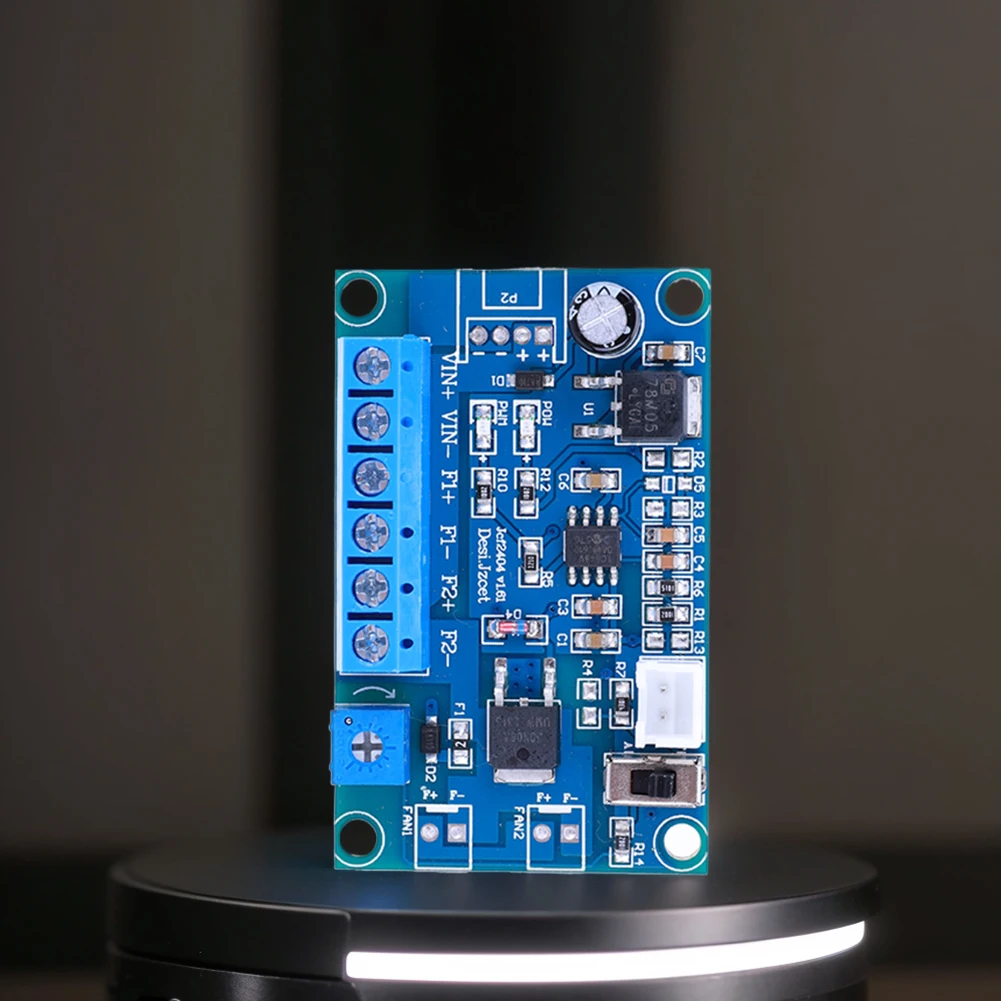DC 12V 24V 4A Fan Temperature Control Speed Regulator  2/3/4 Cable Chassis Fan PWM Thermostat Speed Governor with Sensor