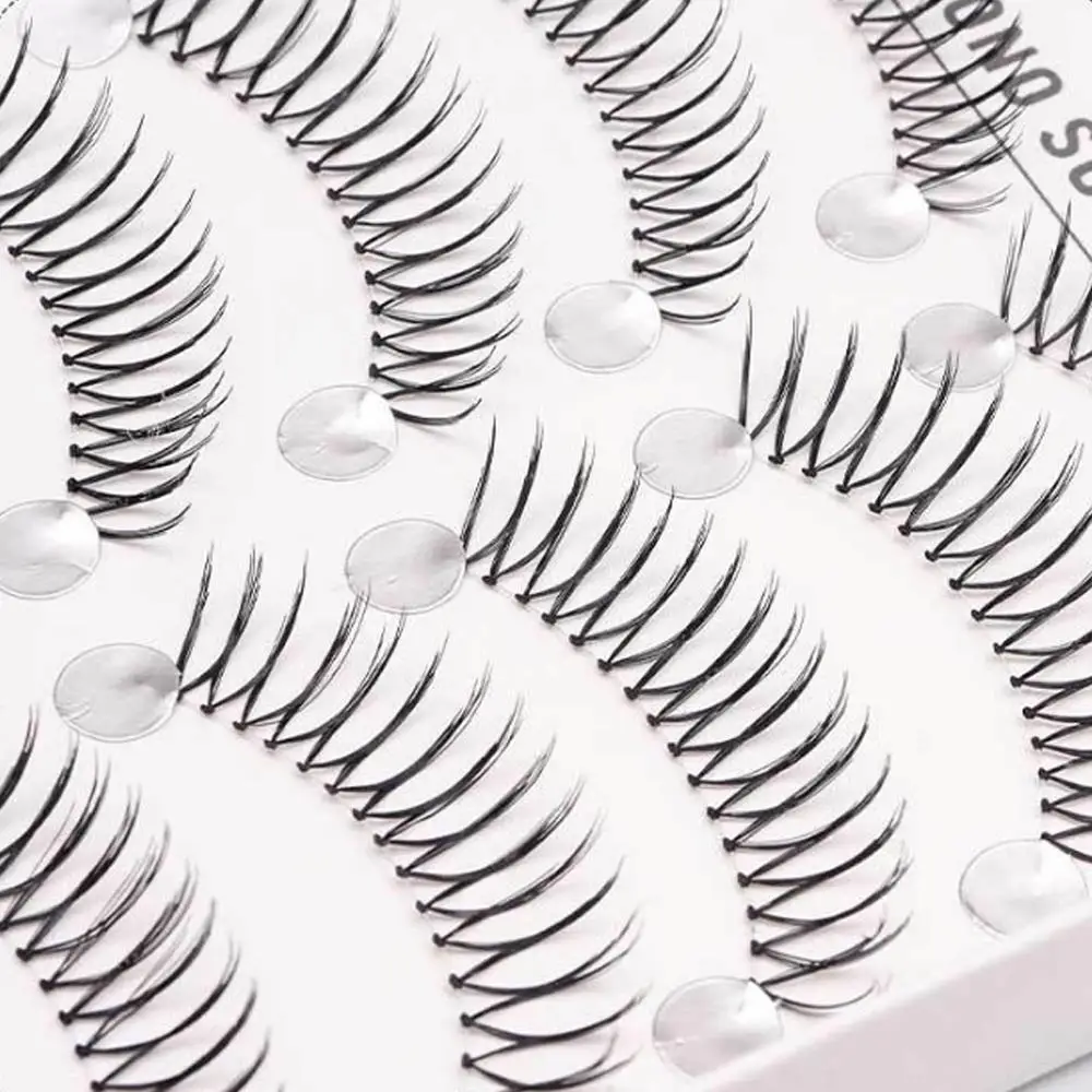 U-vormige gesegmenteerde nepwimpers K-pop Koreaanse clusterwimpers Natuurlijke individuele clusters, DIY Manga-wimpers met grote capaciteit
