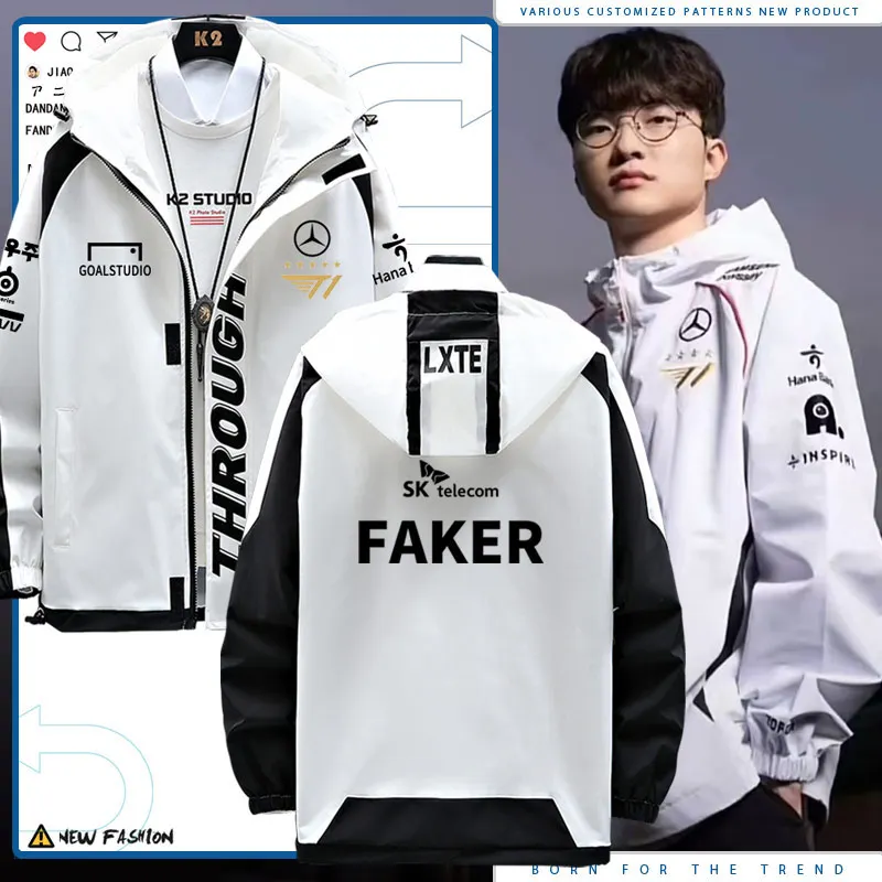 T Team S4 Finals Jacket Faker Same Sle Conquering SKT Team Uniform Five-Star Outerwear Men's Autumn and Winter JL