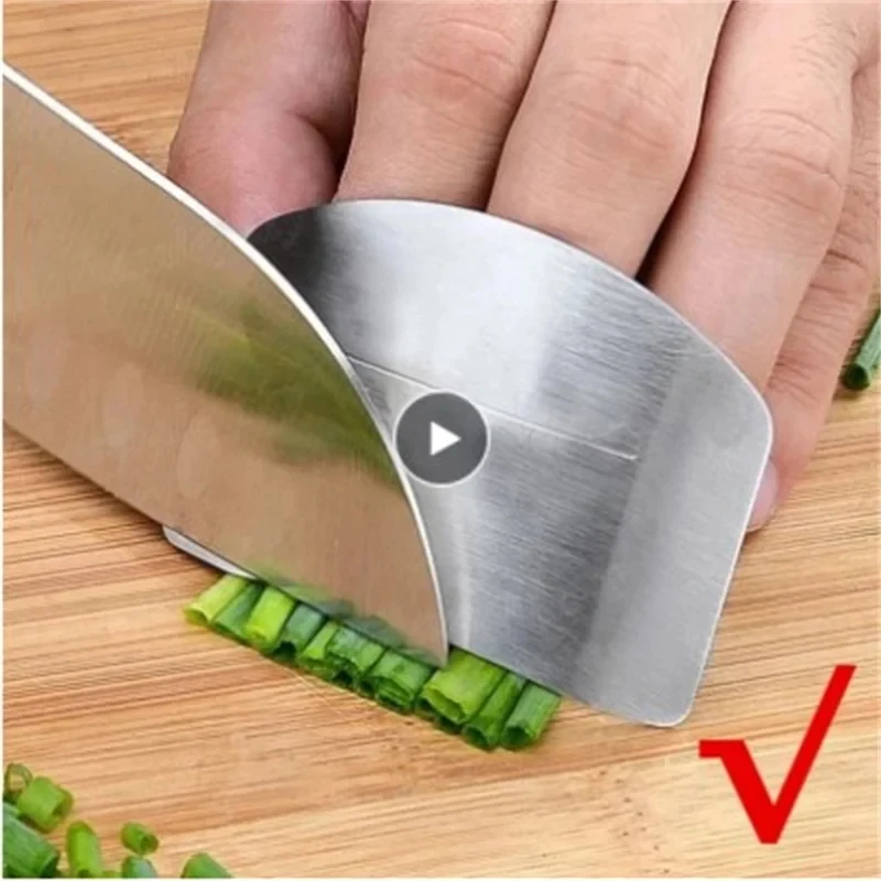 1/3/5pcs Kitchen Accessories Stainless Steel Finger Guard Safety Vegetable Cutter Hand Guard Kitchen Cut Finger Protector Tool