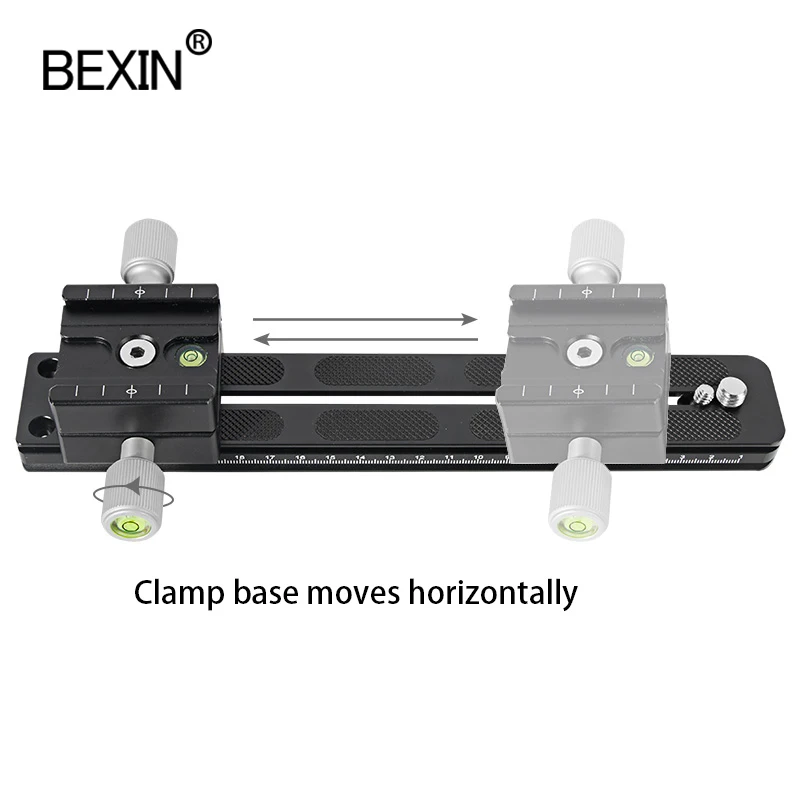 BEXIN Panoramic Long Telephoto Double layer Quick release plate clamp Arca Swiss camera Clamp Adapter Mount Bracket Tripod Holde