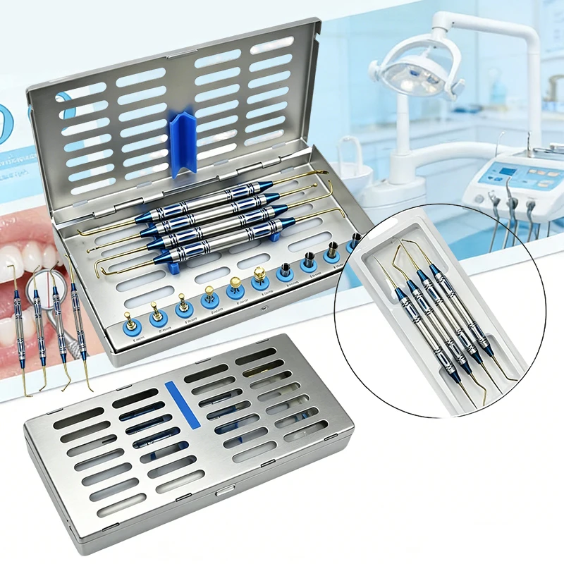 Dental Sinus Lifting Kit with Elevators & Implant Drills Stoppers Professional Maxillary Surgery Set