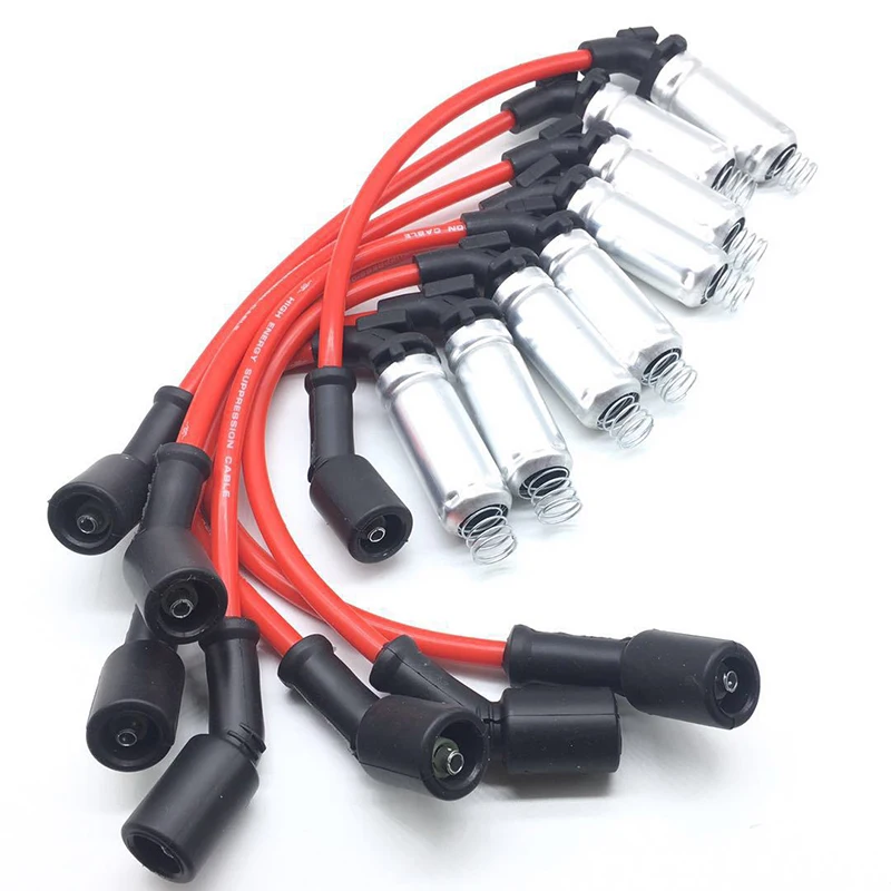 8pcs Car Ignition Spark Plug Wire Kit Set Cable 48322R For Chevrolet Avalanche GMC Envoy Yukon XL Pontiac Grand Prix GTO Hummer