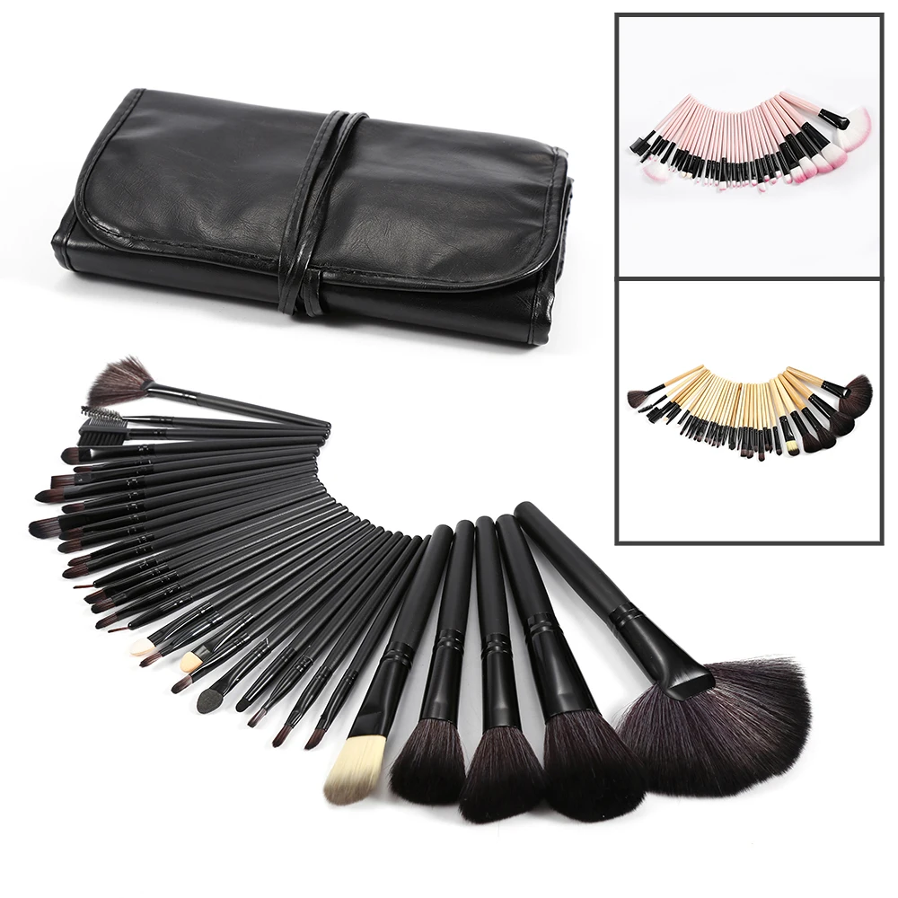 

Make Up Brushes Pincel Contour Foundation Powder Eyeshadow Lip Blush Brushes With Bag Cosmetics Make Up Tool