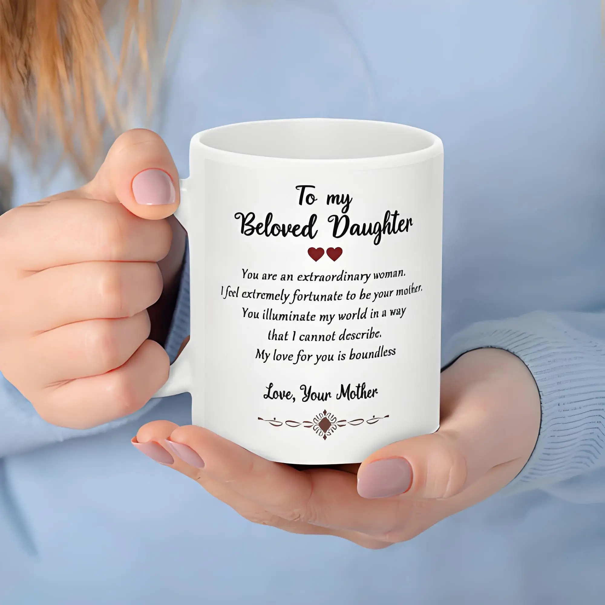 

Coffee Mug Mother and Daughter Gift Ideas - Perfect for mother or daughter, kitchen ceramic drinkware, multi-color optional